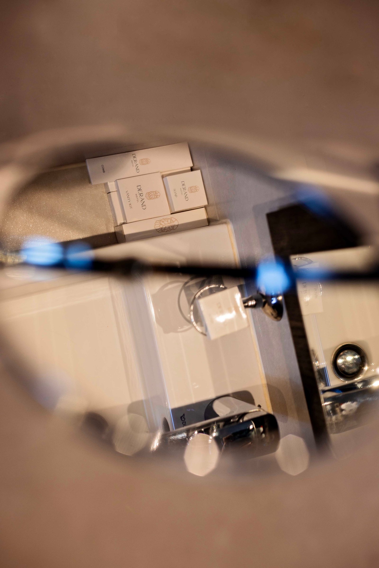 Elegant hotel lighting and interior detail